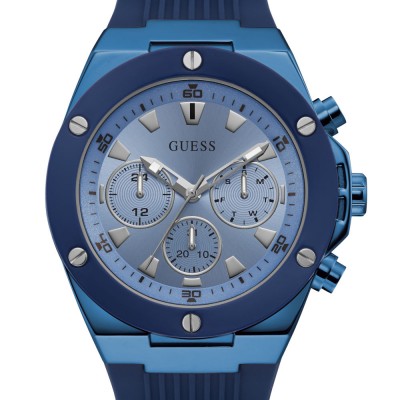 GUESS POSEIDON GW0057G3 Ανδρικό Ρολόι Quartz Χρονογράφος Ακριβείας