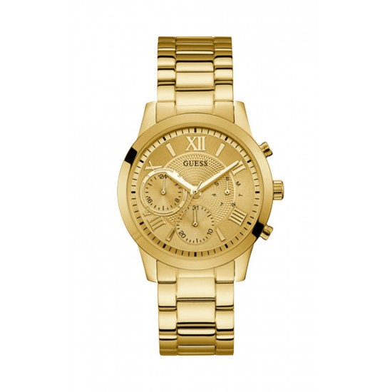 GUESS SOLAR W1070L2 Γυναικείο Ρολόι Quartz Χρονογράφος Ακριβείας