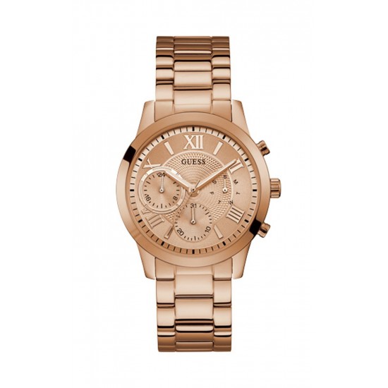 GUESS SOLAR W1070L3 Γυναικείο Ρολόι Quartz Χρονογράφος Ακριβείας