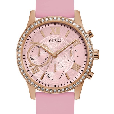 GUESS SOLAR W1135L2 Γυναικείο Ρολόι Quartz Χρονογράφος Ακριβείας