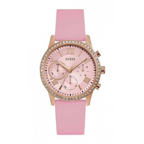 GUESS SOLAR W1135L2 Γυναικείο Ρολόι Quartz Χρονογράφος Ακριβείας