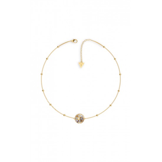 GUESS STEEL 4G LOGO BOULE JUBN01388JWYGT/U Χρυσό Κολιέ Με Σχέδιο 4G