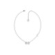 GUESS STEEL A-BOW YOU JUBN01322JWRHT/U Ασημένιο Κολιέ Με Φιόγκο