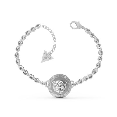 GUESS STEEL DAKTARI JUBB01363JWRHS Ασημένιο Βραχιόλι Με Κρεμαστό