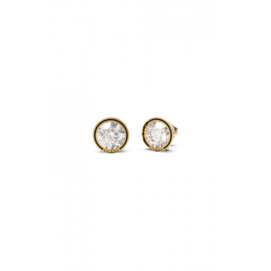 GUESS STEEL DAKTARI JUBE01361JWYGBKT/U Χρυσά Σκουλαρίκια Με Πέτρα