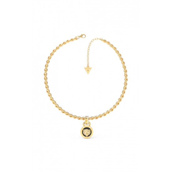 GUESS STEEL DAKTARI JUBN01354JWYGBKT/U Χρυσό Κολιέ Με Τίγρη