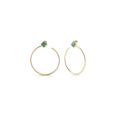 GUESS STEEL ELEGANCE JUBE01229JWYGT/U Χρυσά Σκουλαρίκια Μικροί Κρίκοι