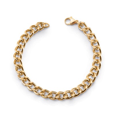 GUESS STEEL ENCHAINTED JUBB01377JWYGS Χρυσό Βραχιόλι Αλυσίδα