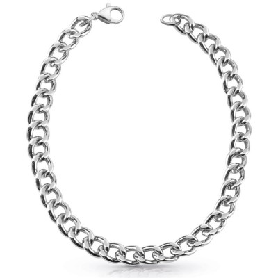 GUESS STEEL ENCHAINTED JUBN01371JWRHT/U Ασημένιο Κολιέ Αλυσίδα