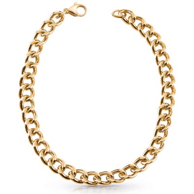 GUESS STEEL ENCHAINTED JUBN01371JWYGT/U Χρυσό Κολιέ Αλυσίδα