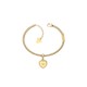 GUESS STEEL FINE HEART JUBB01422JWYGS Χρυσό Βραχιόλι Με Καρδιά