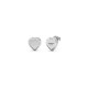 GUESS STEEL FINE HEART JUBE01427JWRHT/U Ασημένια Σκουλαρίκια Καρδιές