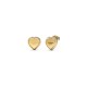 GUESS STEEL FINE HEART JUBE01427JWYGT/U Χρυσά Σκουλαρίκια Καρδιές