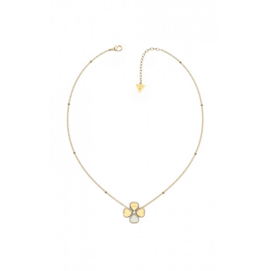 GUESS STEEL FINE HEART JUBN01419JWYGT/U Χρυσό Κολιέ Με Καρδιές