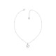 GUESS STEEL FINE HEART JUBN01420JWRHT/U Ασημένιο Κολιέ Με Καρδιά