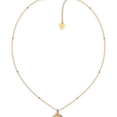 GUESS STEEL FINE HEART JUBN01420JWYGT/U Χρυσό Κολιέ Με Καρδιά