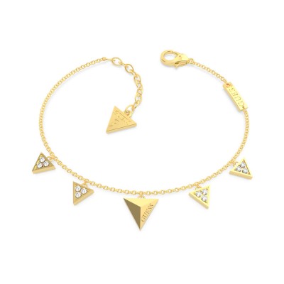 GUESS STEEL GUESS EXPLOSION UBB70065-S Χρυσό Βραχιόλι Με Τρίγωνα