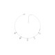 GUESS STEEL GUESS EXPLOSION UBN70053 Ασημένιο Κολιέ Με Τρίγωνα