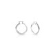 GUESS STEEL HOOPS DONT LIE JUBE01484JWRHT/U Ασημένια Σκουλαρίκια Κρίκοι