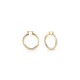 GUESS STEEL HOOPS DONT LIE JUBE01486JWYGT/U Χρυσά Σκουλαρίκια Κρίκοι Με Πέτρες
