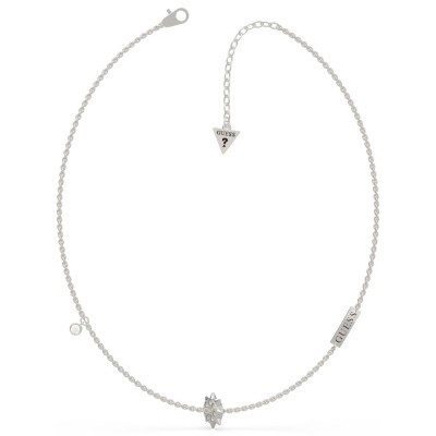 GUESS STEEL REBEL REBEL UBN79042 Ασημένιο Κολιέ Με Καρφάκια