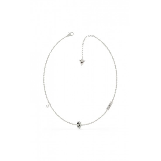 GUESS STEEL REBEL REBEL UBN79044 Ασημένιο Κολιέ Με Καρφάκια