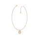 GUESS STEEL RE-LEAF JUBN01331JWYGLRT/U Χρυσό Κολιέ Με Σχέδιο