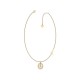 GUESS STEEL RE-LEAF JUBN01331JWYGT/U Χρυσό Κολιέ Με Σχέδιο