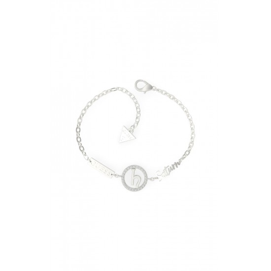 GUESS STEEL SEVEN PLANETS UBS29030-S Ασημένιο Βραχιόλι Saturn