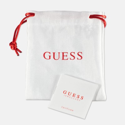 GUESS STEEL SOLITAIRE JUBE01464JWRHT/U Ασημένια Σκουλαρίκια Με Πέτρες