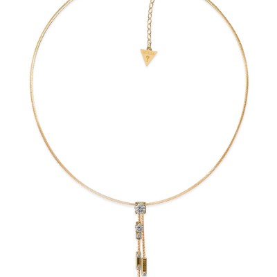 GUESS STEEL SUNBURST JUBN01398JWYGT/U Χρυσό Κολιέ Με Κρεμαστό Σχέδιο