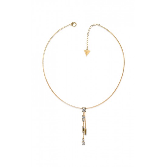 GUESS STEEL SUNBURST JUBN01398JWYGT/U Χρυσό Κολιέ Με Κρεμαστό Σχέδιο