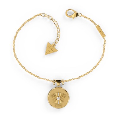 GUESS STEEL TALISMANIA JUBB01435JWYGS Χρυσό Βραχιόλι Με Σχέδιο