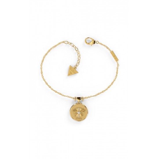 GUESS STEEL TALISMANIA JUBB01435JWYGS Χρυσό Βραχιόλι Με Σχέδιο