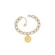 GUESS STEEL TALISMANIA JUBB01436JWYGS Χρυσό Βραχιόλι Με Σχέδιο