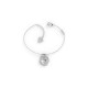 GUESS STEEL TALISMANIA JUBB01439JWRHS Ασημένιο Βραχιόλι Με Καρδιά