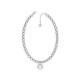 GUESS STEEL TALISMANIA JUBN01431JWRHT/U Ασημένιο Κολιέ Με Μάτι