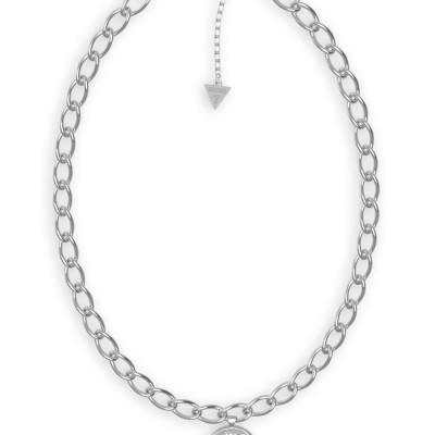 GUESS STEEL TALISMANIA JUBN01432JWRHT/U Ασημένιο Κολιέ Με Δέντρο