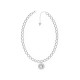 GUESS STEEL TALISMANIA JUBN01434JWRHT/U Ασημένιο Κολιέ Με Καρδιά