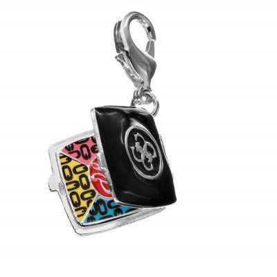 GUESS UBC90902 FAUX Ασημένιο Charm Κουτάκι Make-Up