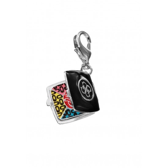 GUESS UBC90902 FAUX Ασημένιο Charm Κουτάκι Make-Up