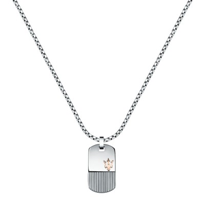 MASERATI NECKLACE JM121ATK08 Ασημένιο Ανδρικό Κολιέ