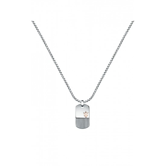 MASERATI NECKLACE JM121ATK08 Ασημένιο Ανδρικό Κολιέ