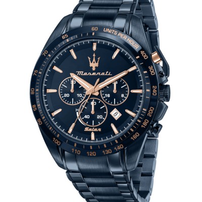 MASERATI SOLAR BLUE R8873649001 Ανδρικό Ρολόι Only Solar Time